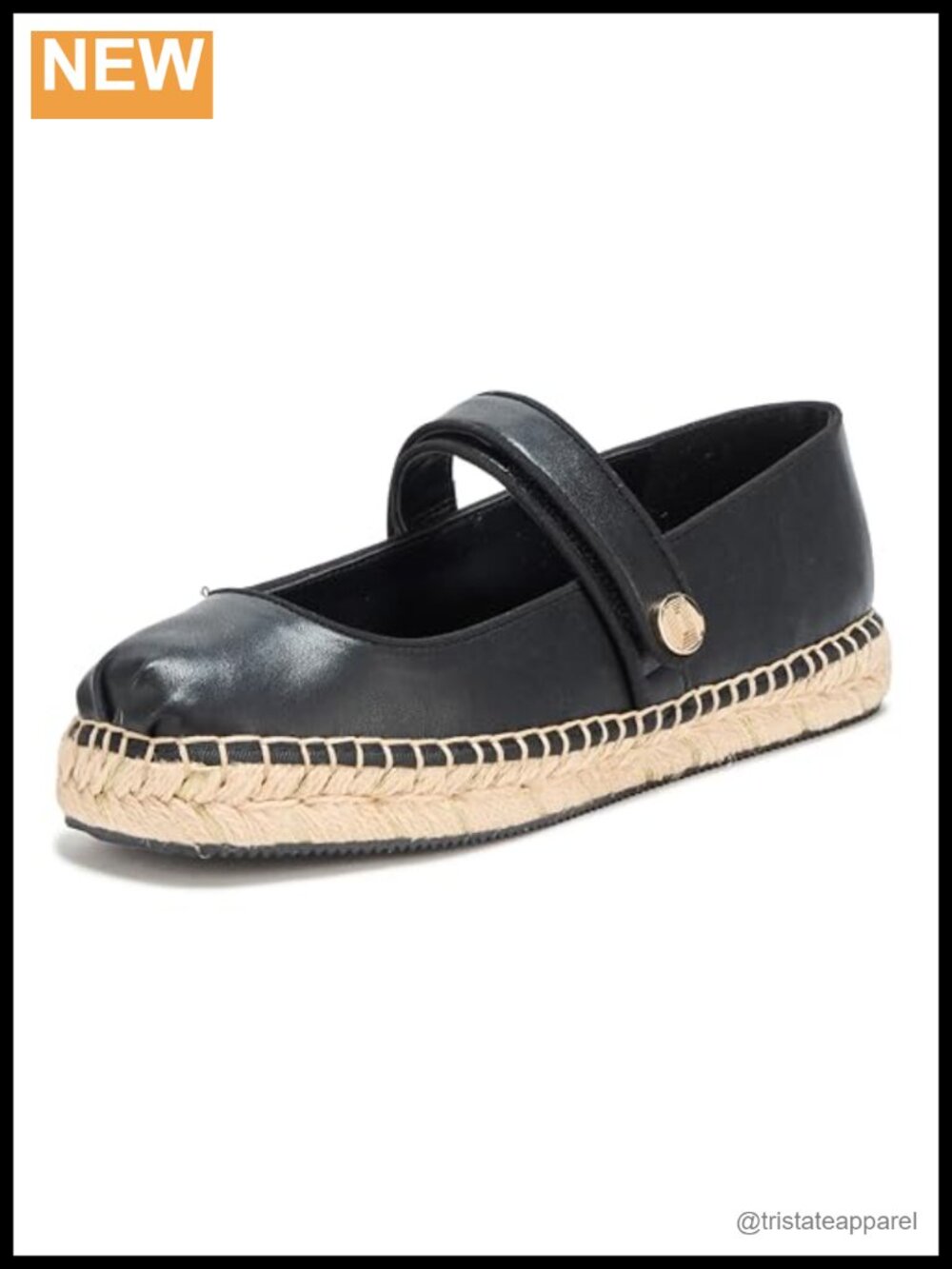 Mikai Mary Jane Espadrille Platform Sandal Leather Cushioned Insole